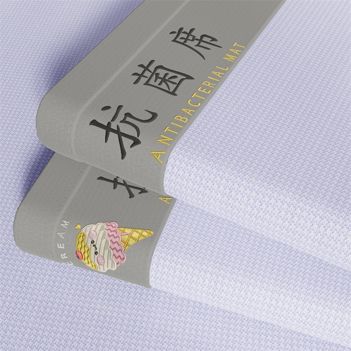 91家纺网 家纺一手货源 找家纺 色鬼布艺高端家居主号 2026新款抗菌冰激凌色织提花床单款床席冰丝席席子凉席 冰淇淋-梦幻紫