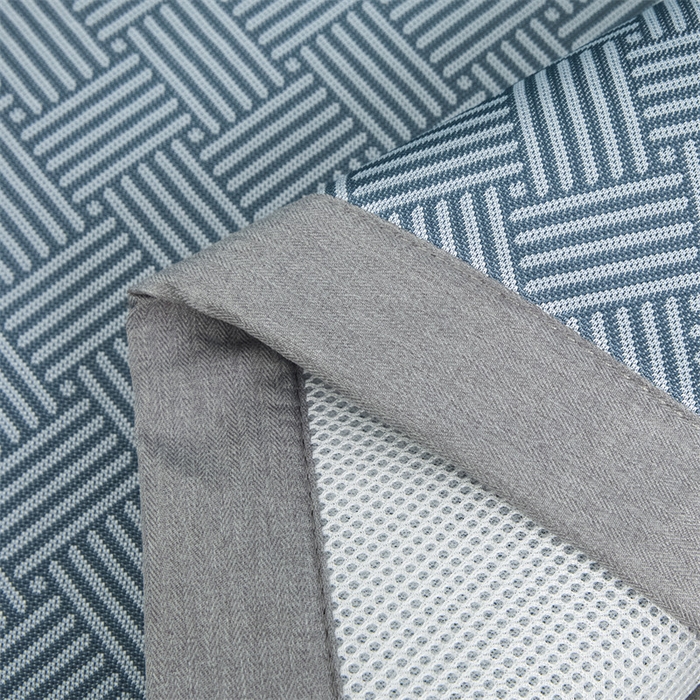 91家纺网 家纺一手货源 找家纺 色鬼布艺高端家居主号 2026新款抗菌冰激凌色织提花床单款床席冰丝席席子凉席 冰激凌-深蓝