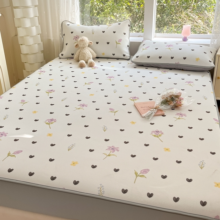 91家纺网 家纺一手货源 找家纺 女子家纺 2026新款大斜纹复合冰丝凉席-床笠款 奇妙幻想-床笠款