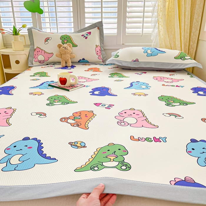 91家纺网 家纺一手货源 找家纺 （总）女子家纺 2026新款大斜纹复合冰丝凉席-床席款