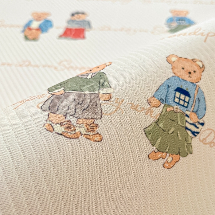 91家纺网 家纺一手货源 找家纺 女子家纺 2026新款大斜纹复合冰丝凉席-床席款 萌熊印象