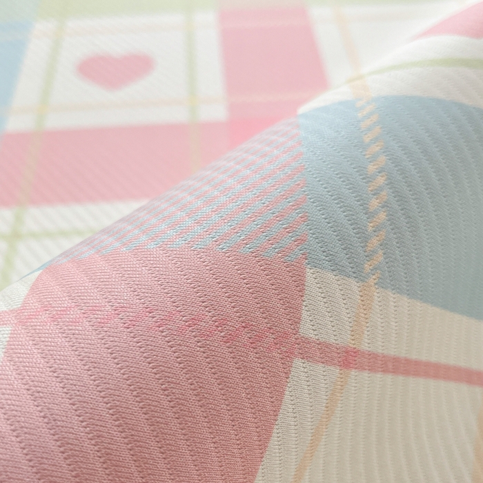 91家纺网 家纺一手货源 找家纺 女子家纺 2026新款大斜纹复合冰丝凉席-床席款 爱心气泡粉