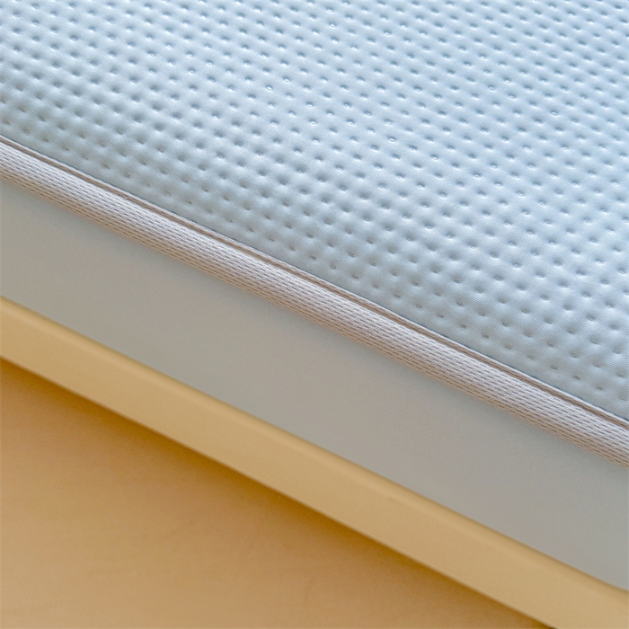 91家纺网 家纺一手货源 找家纺 女子家纺 2026新款凉感丝豆豆床笠三件套加厚三明治床垫保护套 凉感丝豆豆床笠-柏林蓝