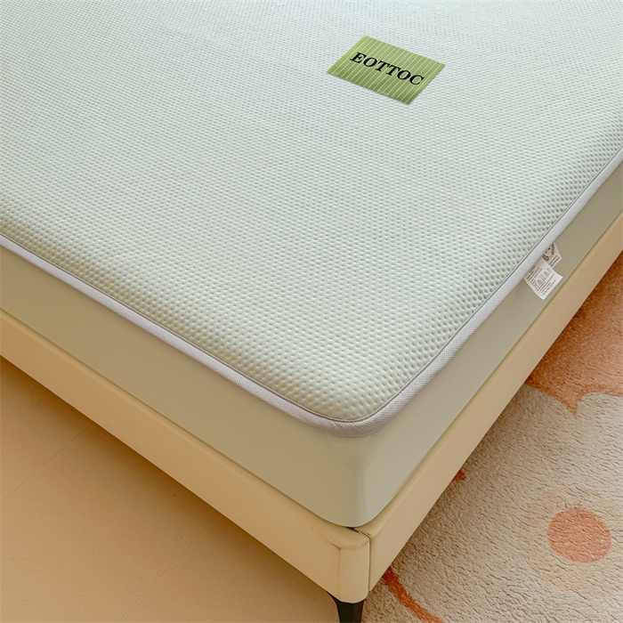 91家纺网 家纺一手货源 找家纺 女子家纺 2026新款凉感丝豆豆床笠三件套加厚三明治床垫保护套 凉感丝豆豆床笠-海港蓝