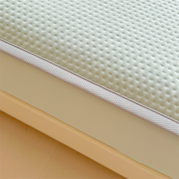 91家纺网 家纺一手货源 找家纺 女子家纺 2026新款凉感丝豆豆床笠三件套加厚三明治床垫保护套 凉感丝豆豆床笠-海港蓝