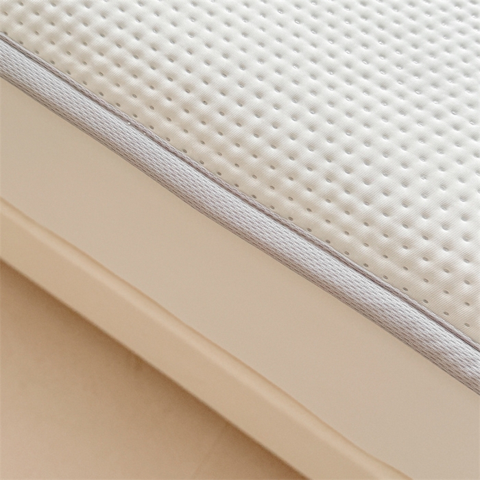 91家纺网 家纺一手货源 找家纺 女子家纺 2026新款凉感丝豆豆床笠三件套加厚三明治床垫保护套 凉感丝豆豆床笠-薄雾灰