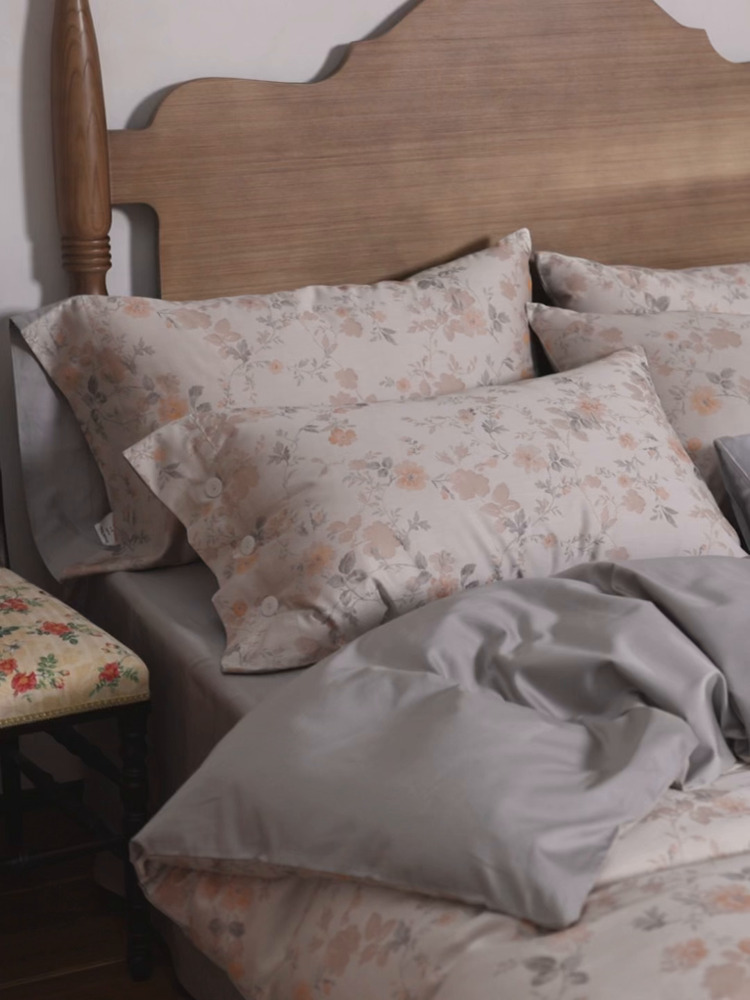 91家纺网 家纺一手货源 找家纺 （总）ONE TWO ONE 121 【控价商品】【提供买家秀】2026新款100s50支长绒棉全棉床上用品色织提花四件套-梦谷花园