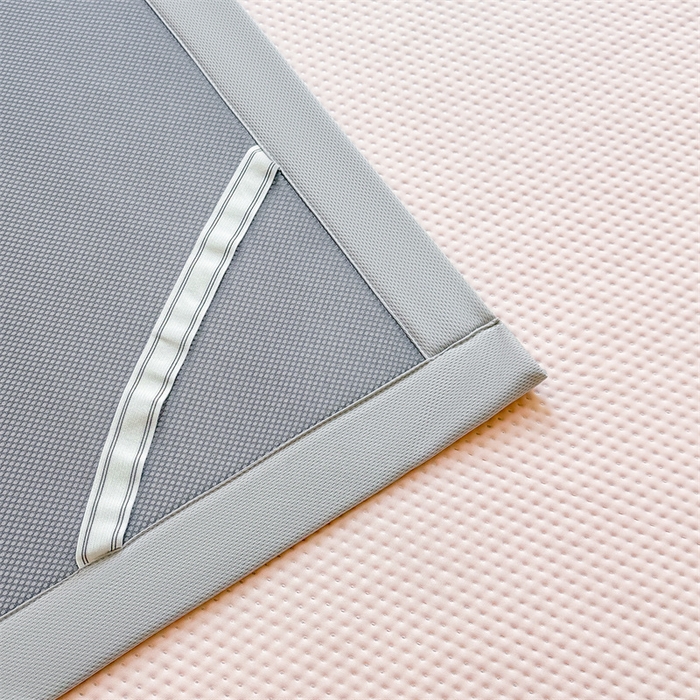 91家纺网 家纺一手货源 找家纺 女子家纺 2026新款凉感丝豆豆凉席三件套冰丝软席三明治款平铺席子 凉感丝豆豆席-胭脂粉