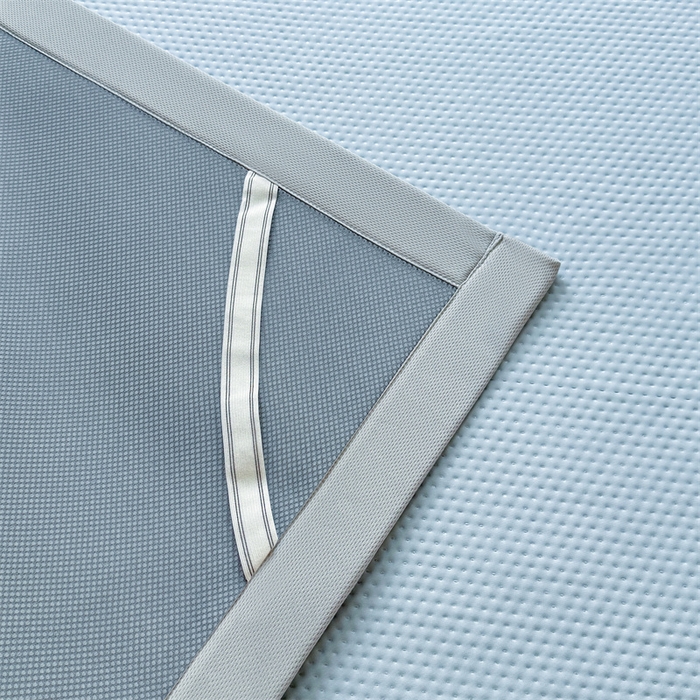 91家纺网 家纺一手货源 找家纺 女子家纺 2026新款凉感丝豆豆凉席三件套冰丝软席三明治款平铺席子 凉感丝豆豆席-柏林蓝