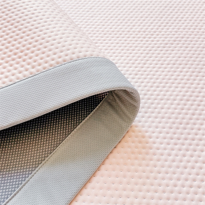 91家纺网 家纺一手货源 找家纺 女子家纺 2026新款凉感丝豆豆凉席三件套冰丝软席三明治款平铺席子 凉感丝豆豆席-胭脂粉