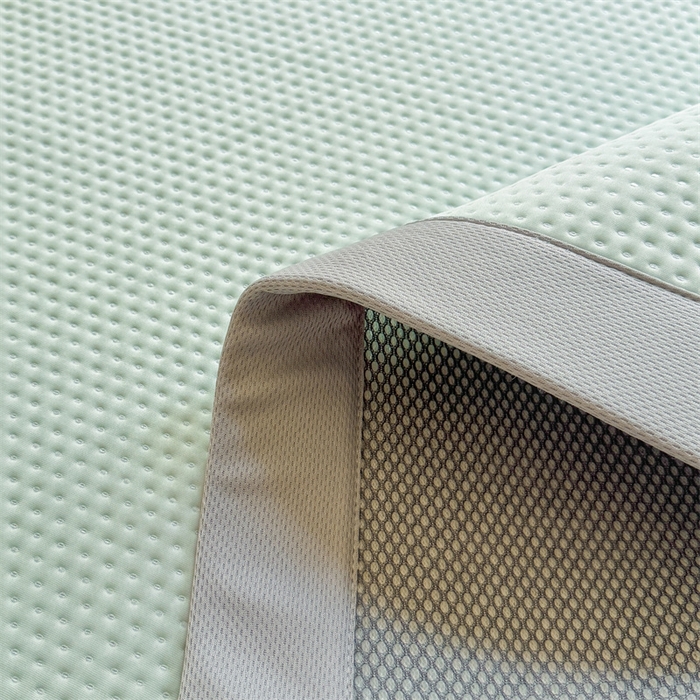 91家纺网 家纺一手货源 找家纺 女子家纺 2026新款凉感丝豆豆凉席三件套冰丝软席三明治款平铺席子 凉感丝豆豆席-海港蓝