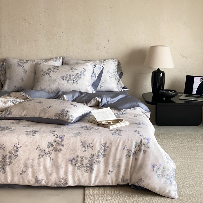 91家纺网 家纺一手货源 找家纺 三味舒屋 2026新款60S凝夏臻享天丝数码印花四件套 知否