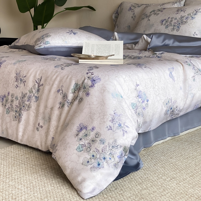 91家纺网 家纺一手货源 找家纺 三味舒屋 2026新款60S凝夏臻享天丝数码印花四件套 知否