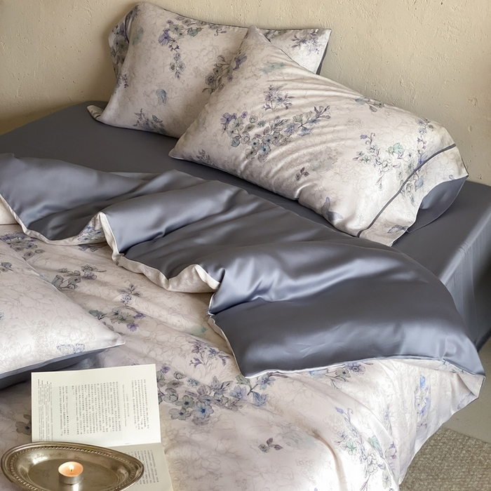 91家纺网 家纺一手货源 找家纺 三味舒屋 2026新款60S凝夏臻享天丝数码印花四件套 知否