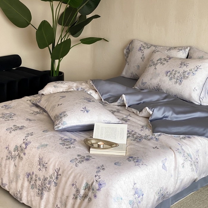 91家纺网 家纺一手货源 找家纺 三味舒屋 2026新款60S凝夏臻享天丝数码印花四件套 知否