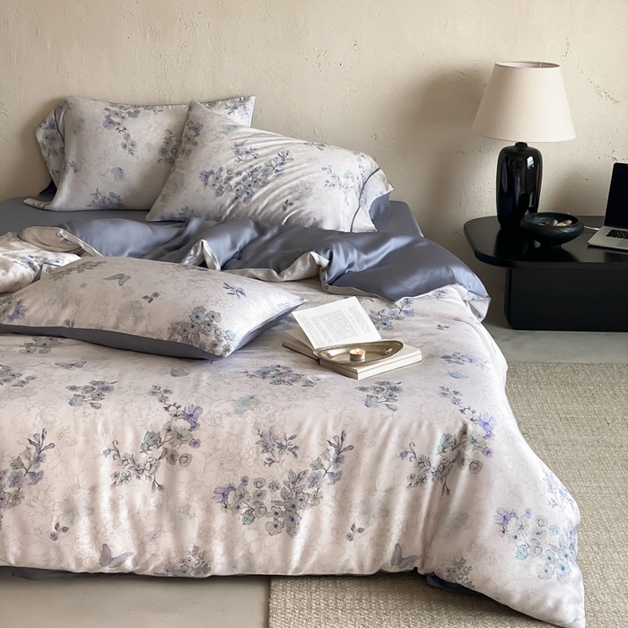 91家纺网 家纺一手货源 找家纺 三味舒屋 2026新款60S凝夏臻享天丝数码印花四件套 知否