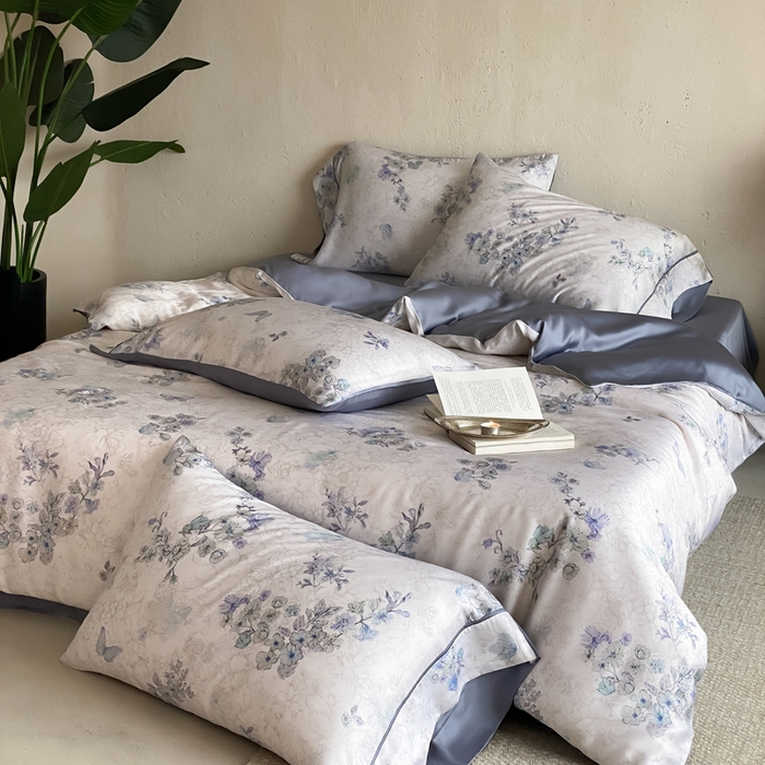 91家纺网 家纺一手货源 找家纺 三味舒屋 2026新款60S凝夏臻享天丝数码印花四件套 知否