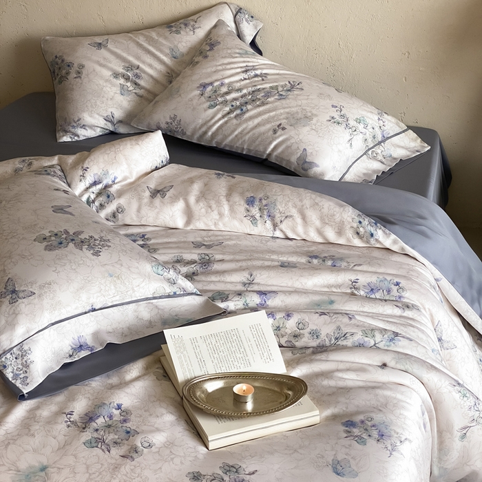 91家纺网 家纺一手货源 找家纺 三味舒屋 2026新款60S凝夏臻享天丝数码印花四件套 知否