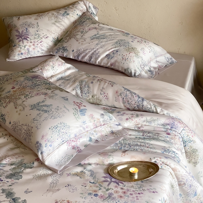 91家纺网 家纺一手货源 找家纺 三味舒屋 2026新款60S凝夏臻享天丝数码印花四件套 圣托里里