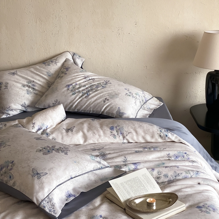 91家纺网 家纺一手货源 找家纺 三味舒屋 2026新款60S凝夏臻享天丝数码印花四件套 知否