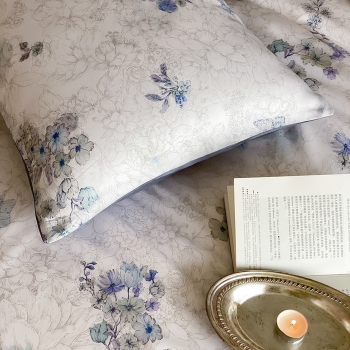 91家纺网 家纺一手货源 找家纺 三味舒屋 2026新款60S凝夏臻享天丝数码印花四件套 知否