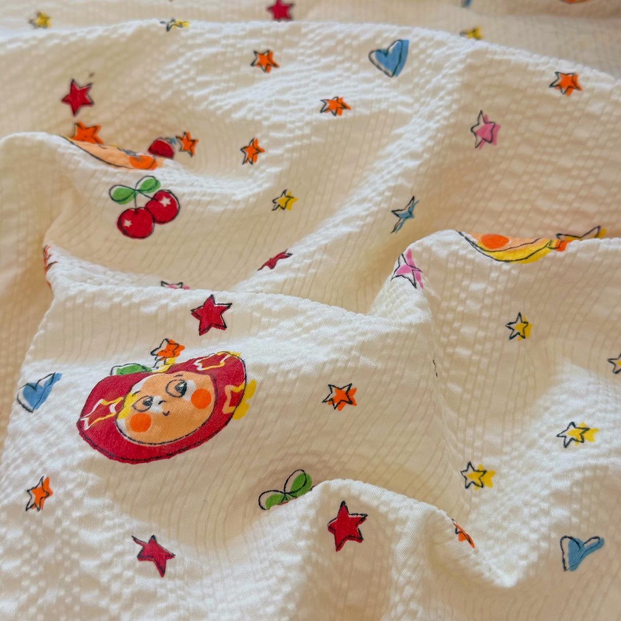 91家纺网 家纺一手货源 找家纺 （总）悠米悠家 2026春夏新款泡泡纱印花夏被夏凉被空调被