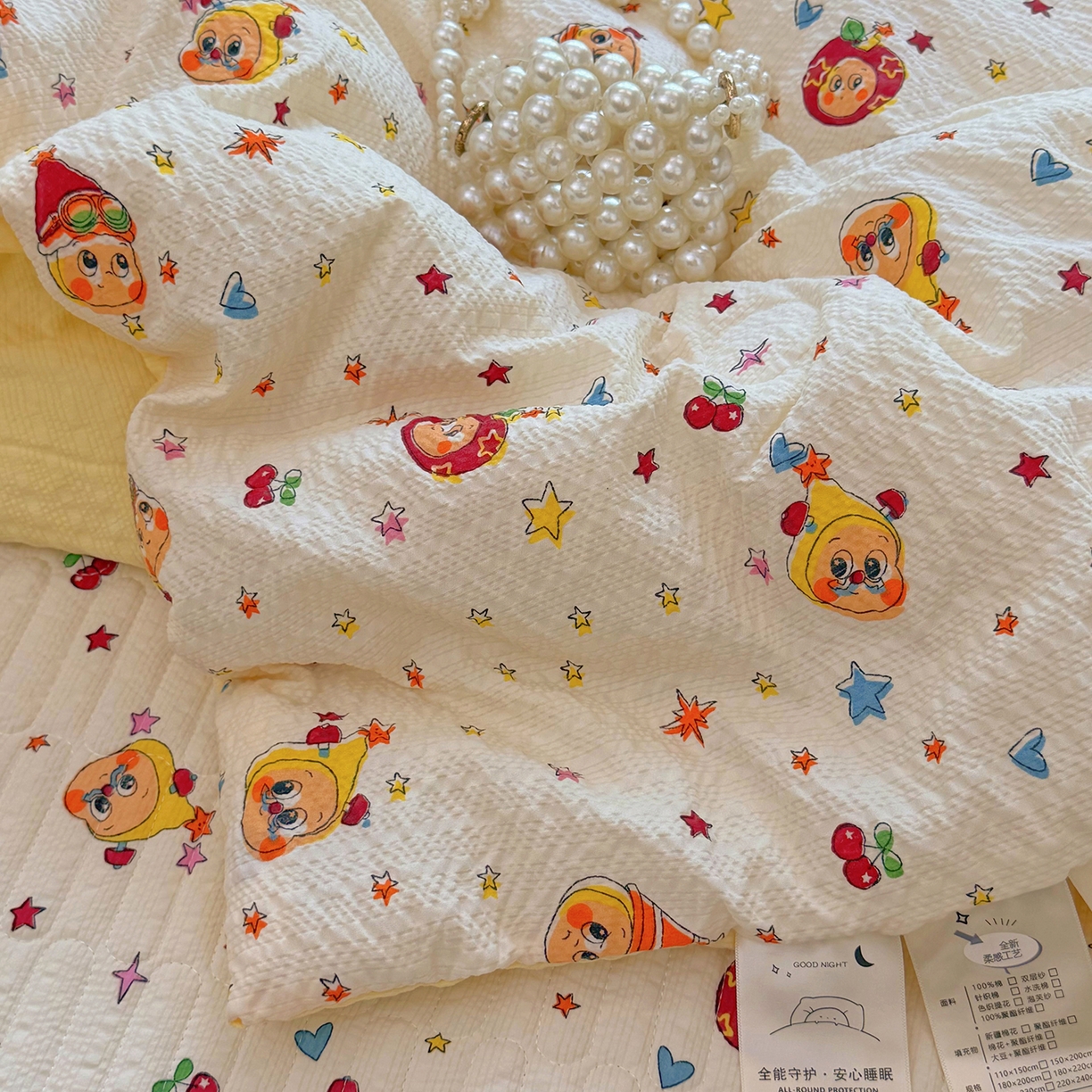 91家纺网 家纺一手货源 找家纺 （总）悠米悠家 2026春夏新款泡泡纱印花夏被夏凉被空调被