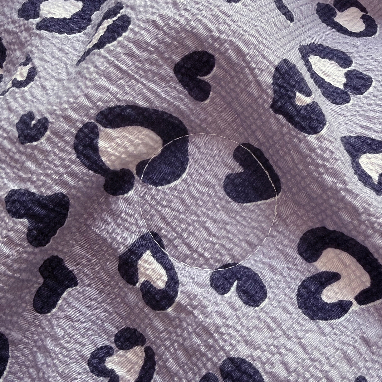 91家纺网 家纺一手货源 找家纺 悠米悠家 2026春夏新款泡泡纱印花夏被夏凉被空调被 香芋豹纹心