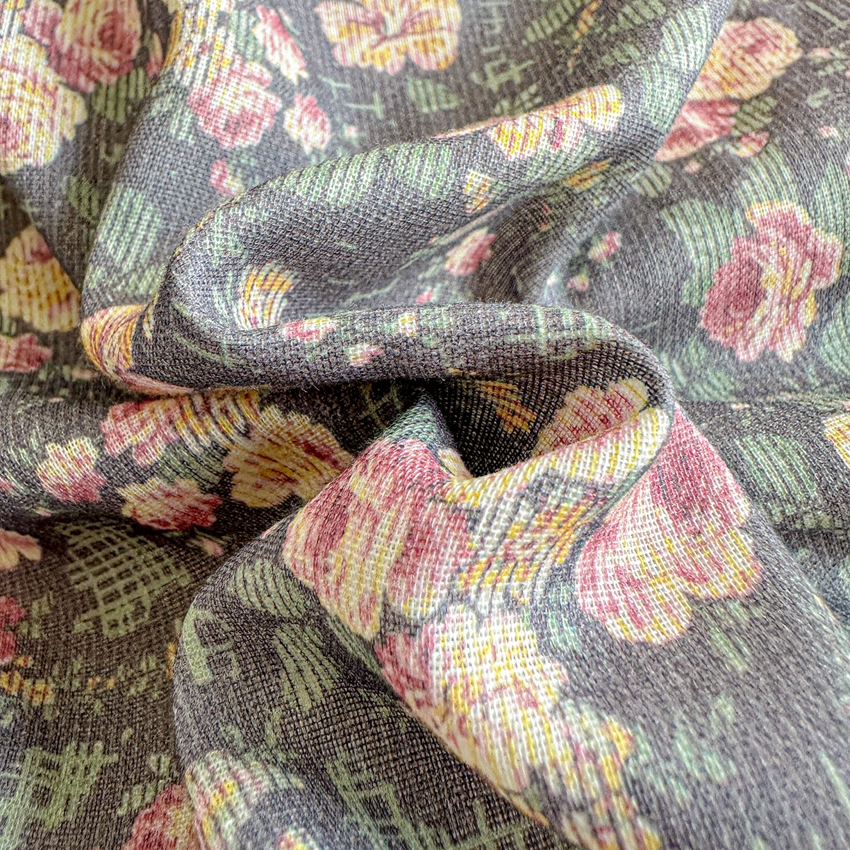 91家纺网 家纺一手货源 找家纺 文黛家居 2026新款全棉双层纱床盖四件套 迪薇娜