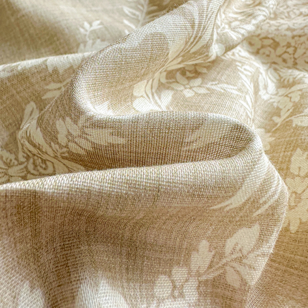 91家纺网 家纺一手货源 找家纺 文黛家居 2026新款全棉双层纱床盖四件套 富丽-黄