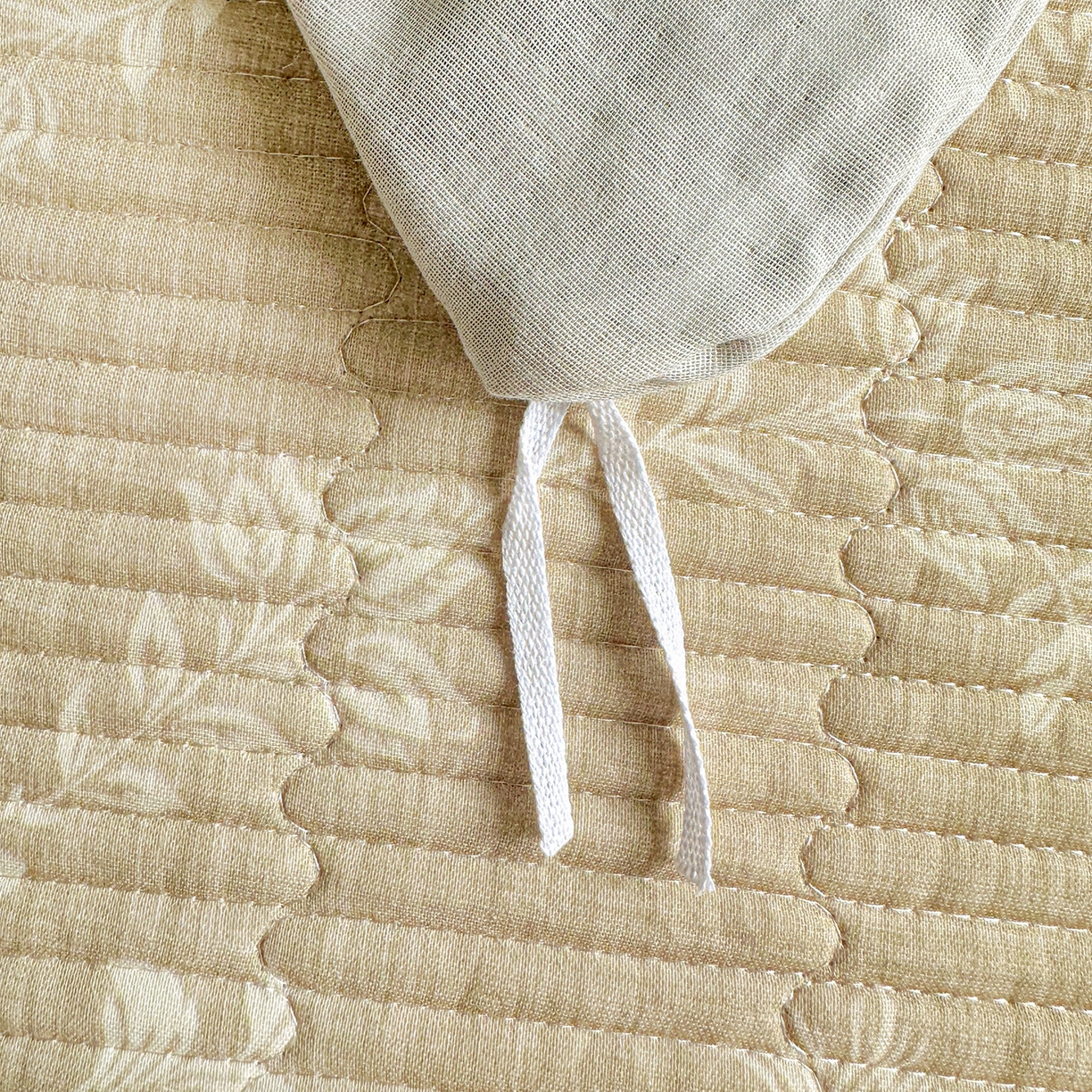 91家纺网 家纺一手货源 找家纺 文黛家居 2026新款全棉双层纱床盖四件套 富丽-黄