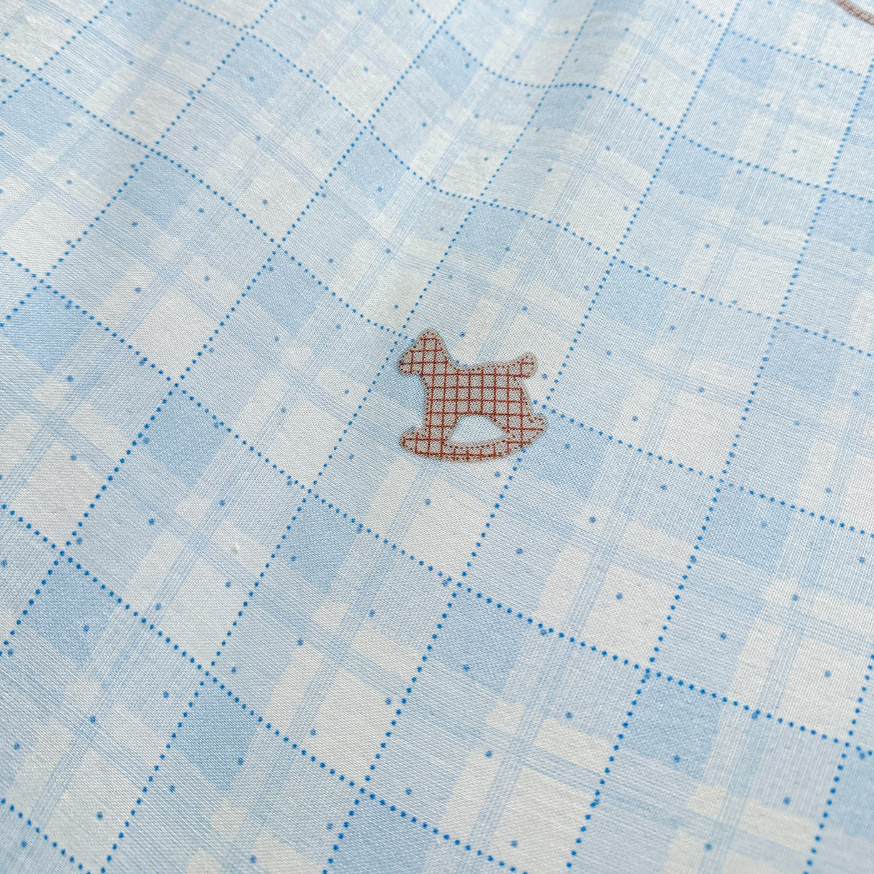 91家纺网 家纺一手货源 找家纺 文黛家居 2026新款全棉双层纱床盖四件套 格纹牧马