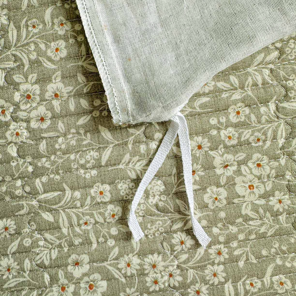 91家纺网 家纺一手货源 找家纺 文黛家居 2026新款全棉双层纱床盖四件套 莞梦-绿