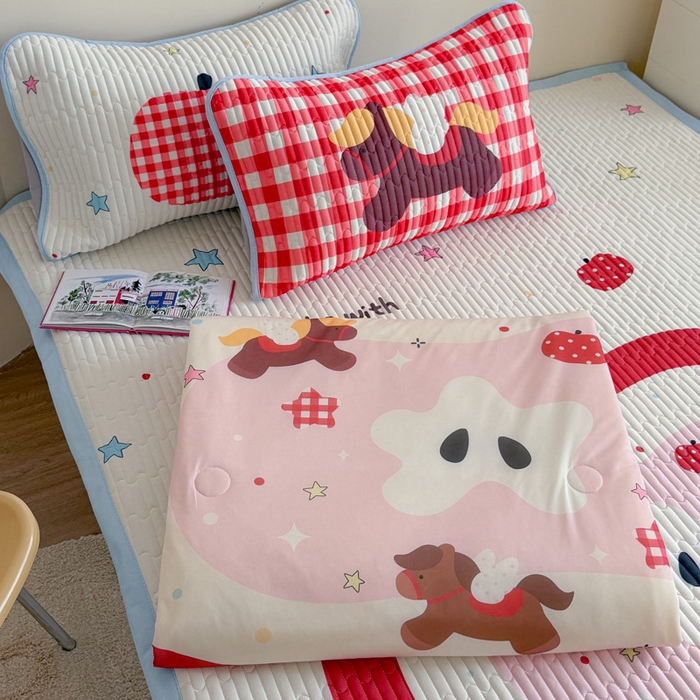 91家纺网 家纺一手货源 找家纺 （总）贝扬思家纺 2026新款数码大版凉感丝夏被凉席系列