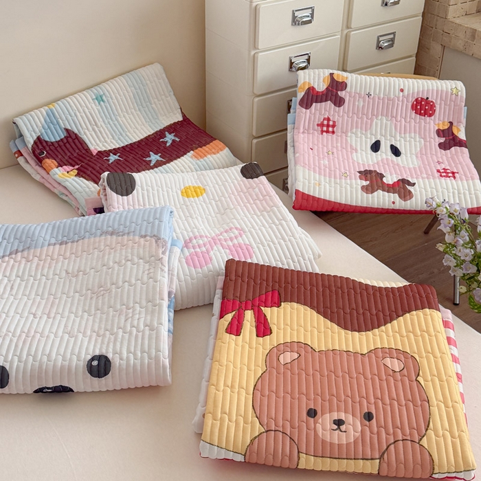 91家纺网 家纺一手货源 找家纺 贝扬思家纺 2026新款数码大版凉感丝夏被凉席系列 组合图仅做展示不可下单