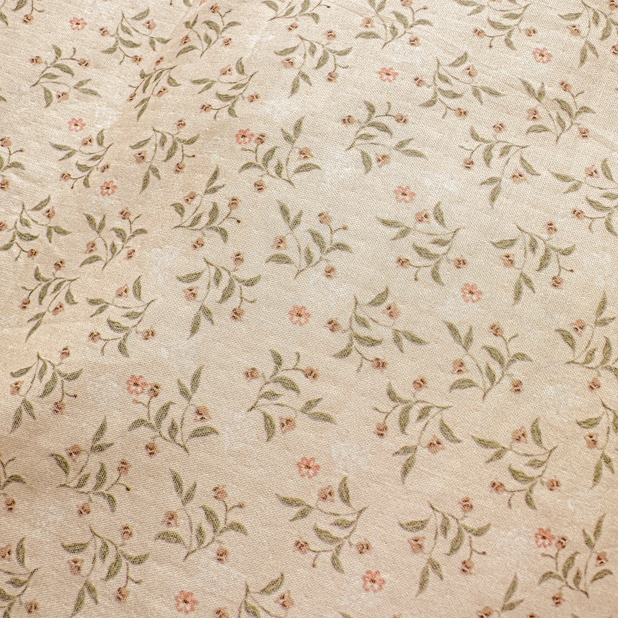 91家纺网 家纺一手货源 找家纺 文黛家居 2026新款全棉双层纱床盖四件套 叶柳