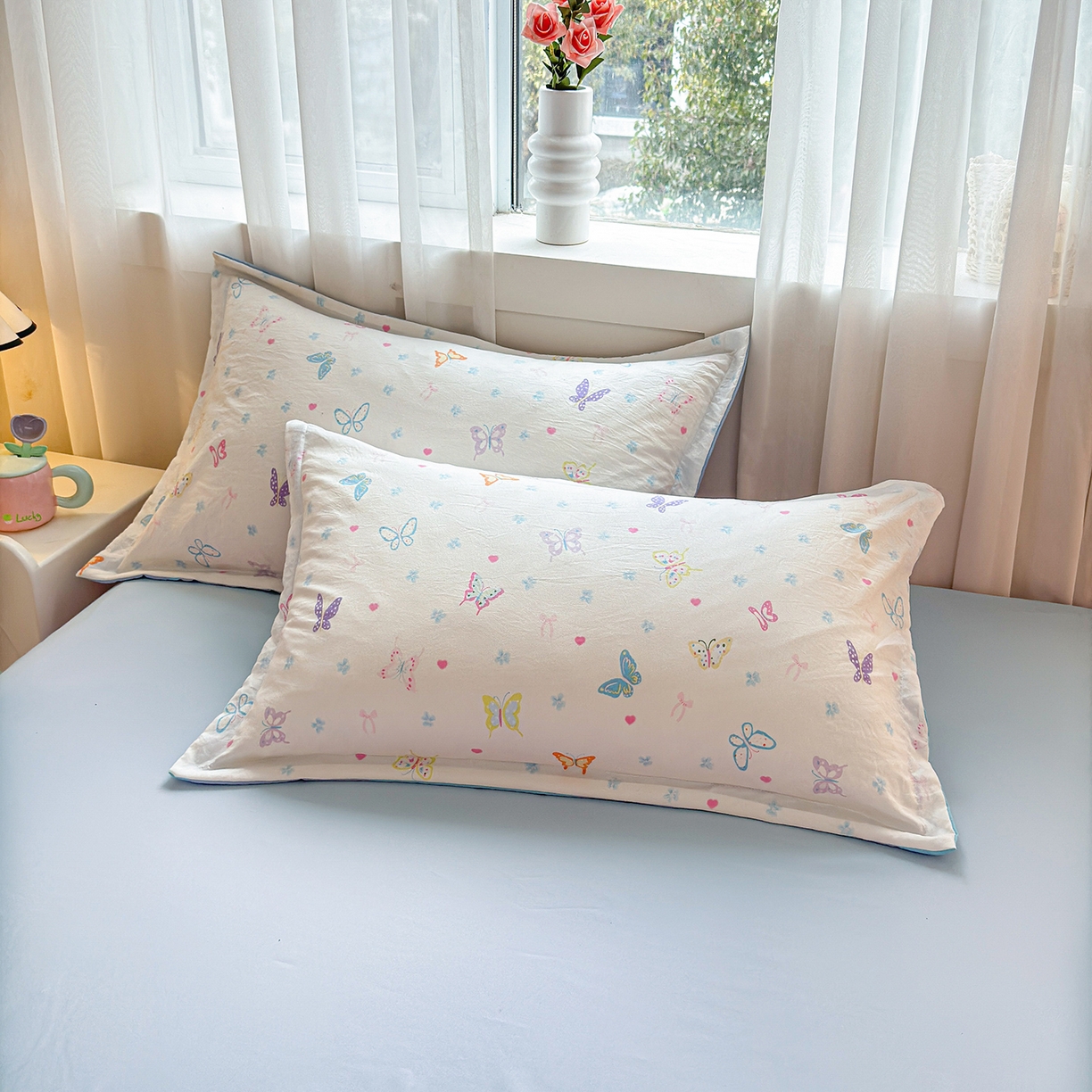 91家纺网 家纺一手货源 找家纺 2026新款A类印花手包边凌香新疆棉花夏被 凌香蝶舞