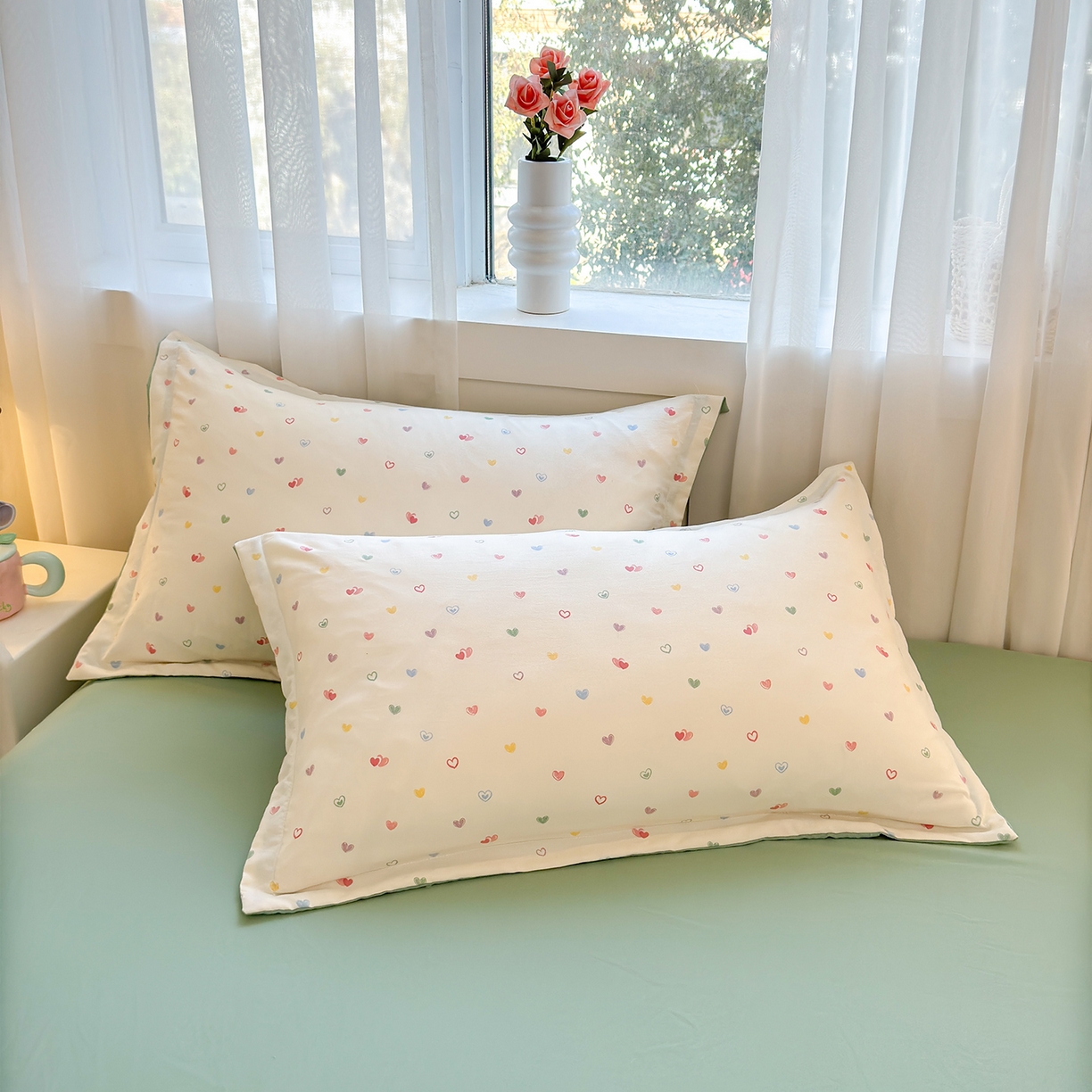 91家纺网 家纺一手货源 找家纺  2026新款A类印花手包边凌香新疆棉花夏被 凌香心心相印