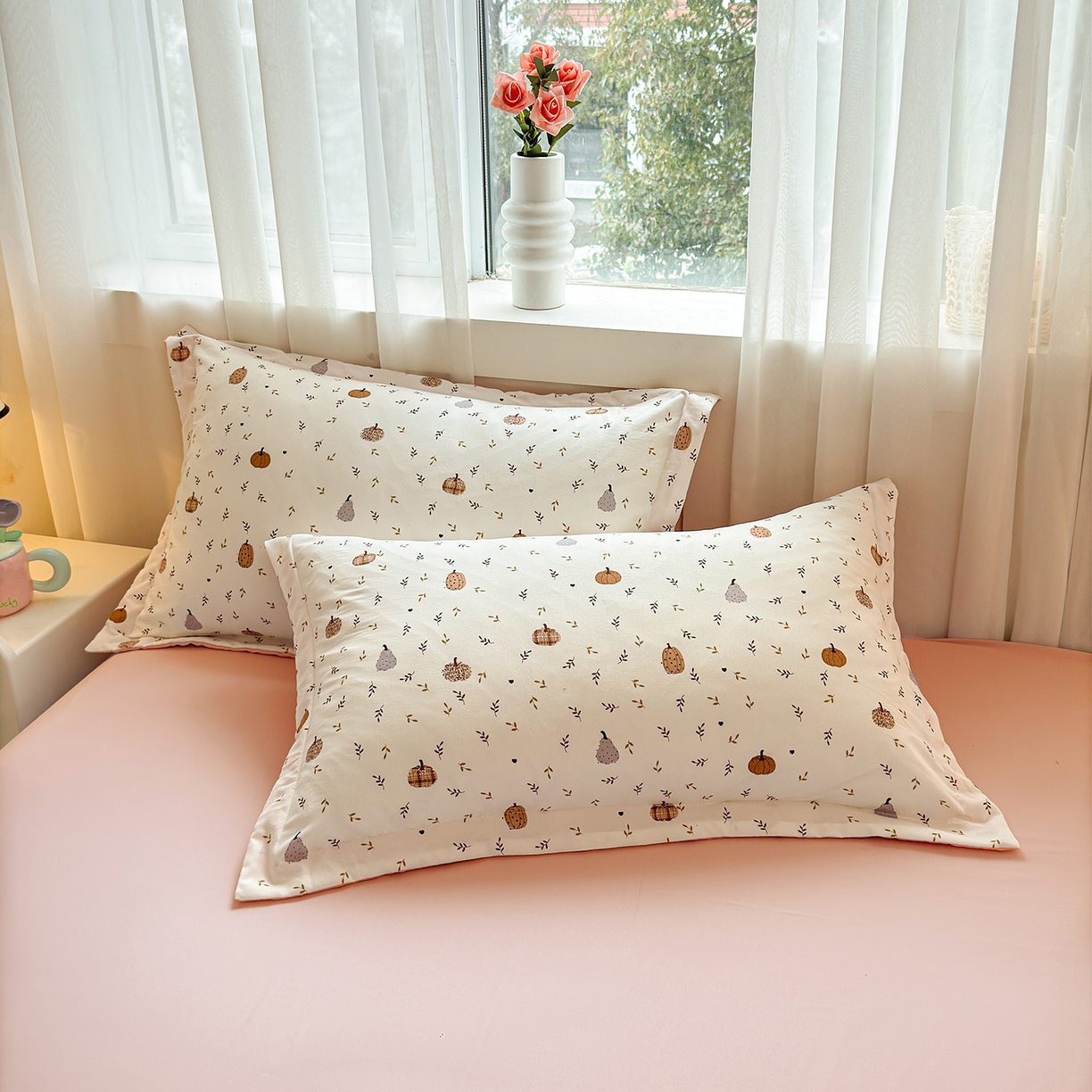 91家纺网 家纺一手货源 找家纺  2026新款A类印花手包边凌香新疆棉花夏被 凌香心怡南瓜