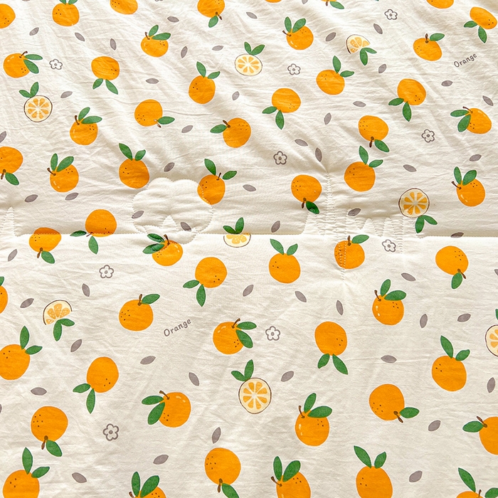 91家纺网 家纺一手货源 找家纺  2026新款A类直播爆款凌香棉花夏被空调被夏凉被 凌香桔子