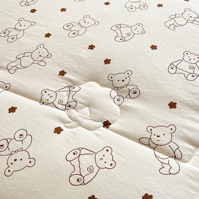 91家纺网 家纺一手货源 找家纺  2026新款A类直播爆款凌香棉花夏被空调被夏凉被 凌香云朵熊