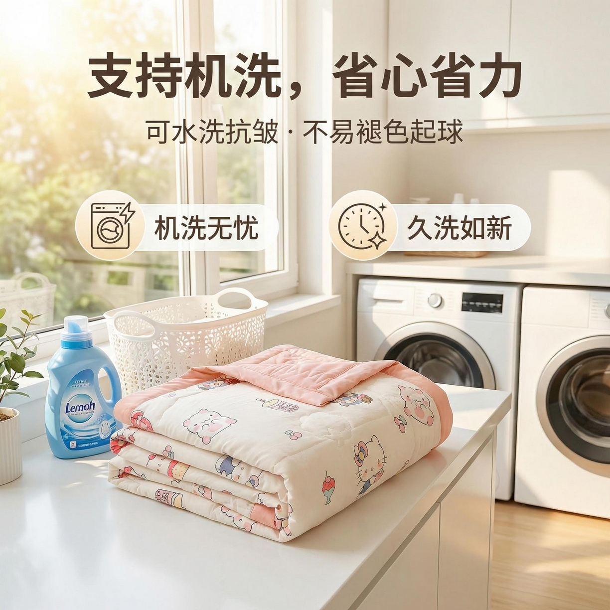 91家纺网 家纺一手货源 找家纺  2026新款A类直播爆款凌香棉花夏被空调被夏凉被 凌香宠物语