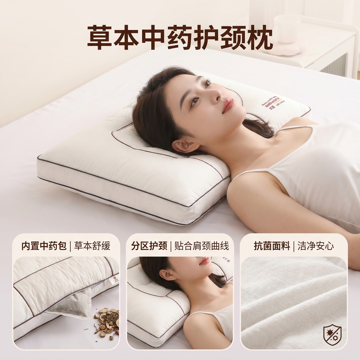 91家纺网 家纺一手货源 找家纺 （总）熙朵梦家纺 2026（专版）中药草本护颈枕颈椎枕枕芯家用枕头