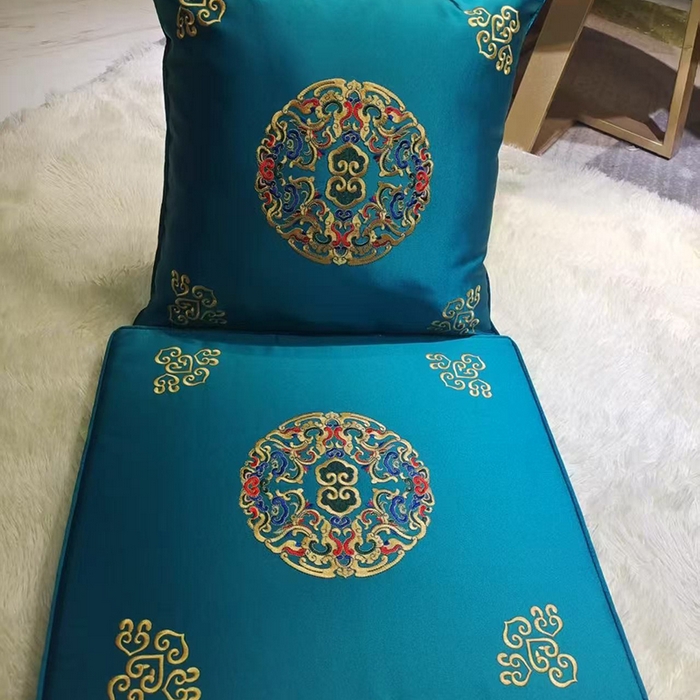 91家纺网 家纺一手货源 找家纺 （总）多米家居 2026新款红木定制-高精密刺绣坐垫、抱枕、桌旗（2-3天货期，定制尺寸联系商家）