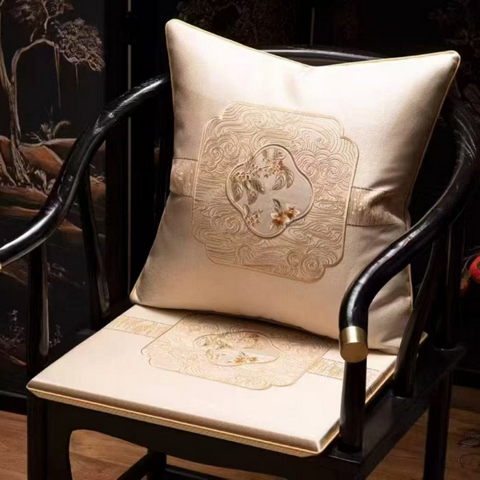 91家纺网 家纺一手货源 找家纺 （总）多米家居 2026新款红木定制-高精密刺绣坐垫、抱枕、桌旗（2-3天货期，定制尺寸联系商家）