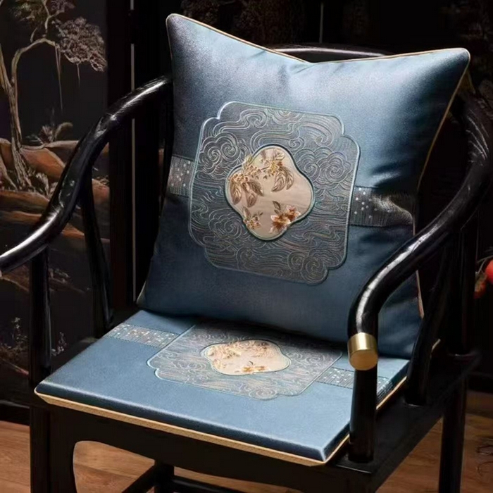 91家纺网 家纺一手货源 找家纺 （总）多米家居 2026新款红木定制-高精密刺绣坐垫、抱枕、桌旗（2-3天货期，定制尺寸联系商家）