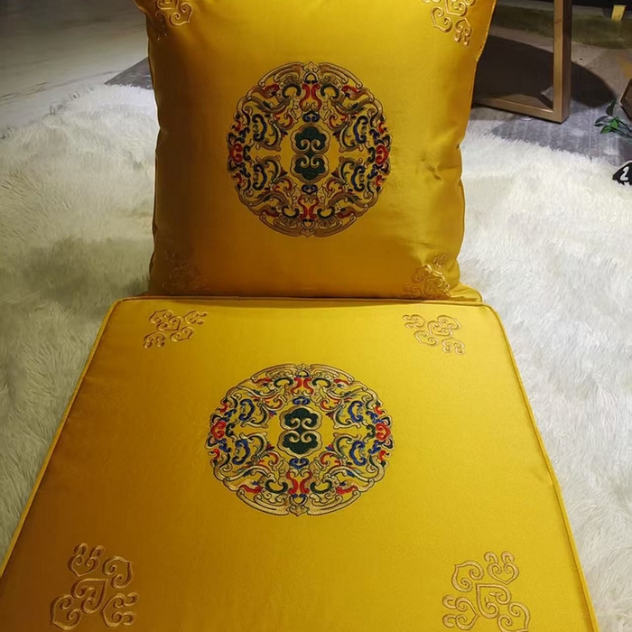 91家纺网 家纺一手货源 找家纺 （总）多米家居 2026新款红木定制-高精密刺绣坐垫、抱枕、桌旗（2-3天货期，定制尺寸联系商家）