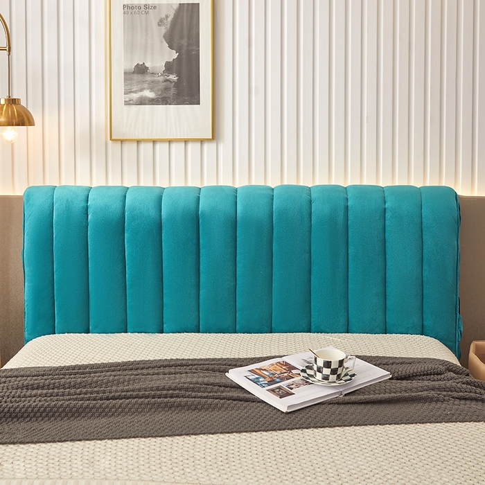 91家纺网 家纺一手货源 找家纺 （总）情恒家纺 2026新款立体防撞双面加厚床头罩条形款