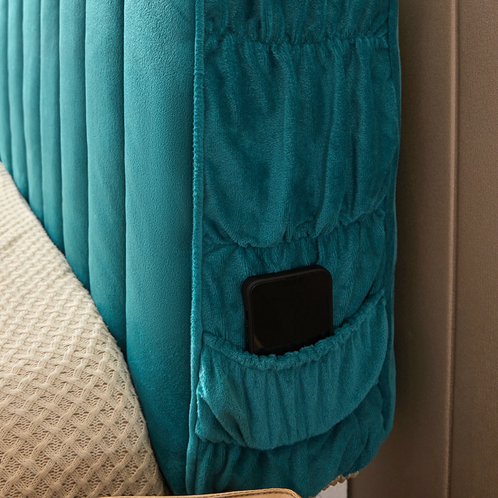 91家纺网 家纺一手货源 找家纺 （总）情恒家纺 2026新款立体防撞双面加厚床头罩条形款