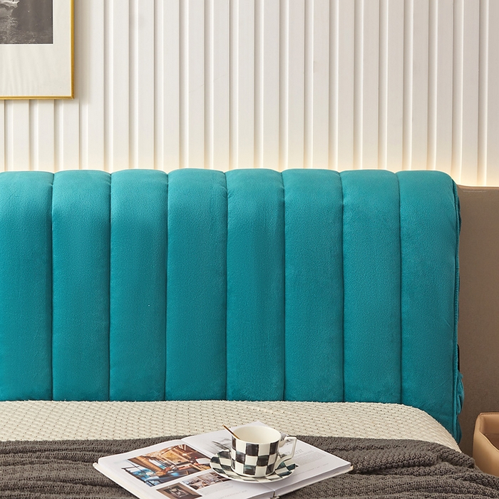 91家纺网 家纺一手货源 找家纺 （总）情恒家纺 2026新款立体防撞双面加厚床头罩条形款